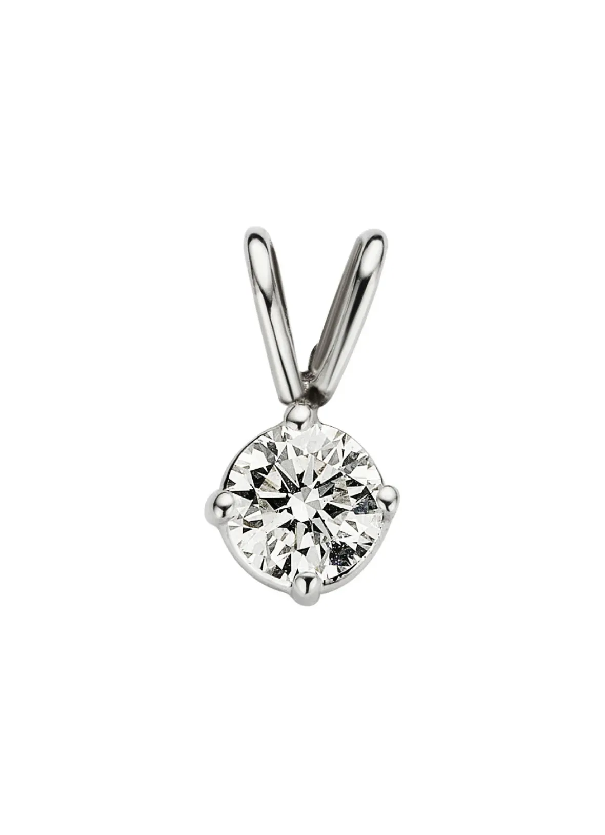 Diamond Point Solitair C|Solitair Classic<Witgouden hanger, 0.29 ct diamant, Groeibriljant