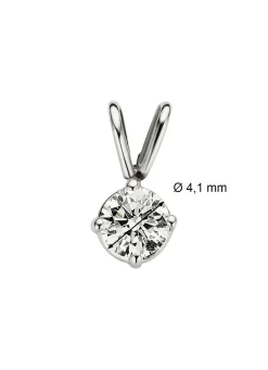 Diamond Point Solitair C|Solitair Classic<Witgouden hanger, 0.29 ct diamant, Groeibriljant