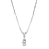 Diamond Point Solitair C|Groeibriljant Hangers<Witgouden hanger, 0.11 ct diamant, Groeibriljant