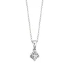 Diamond Point Losse Hangers|Witgouden Bruidssieraden<Witgouden hanger, 0.16 ct diamant, Hearts & Arrows