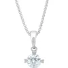Diamond Point Losse Hangers|Witgouden Bruidssieraden<Witgouden hanger, 0.30 ct diamant, Hearts & Arrows