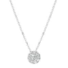 Diamond Point Losse Hangers|Witgouden Bruidssieraden<Witgouden hanger, 0.30 ct diamant, Hearts & Arrows
