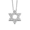 Diamond Point Losse Hangers|Witgouden Bruidssieraden<Witgouden hanger, 0.45 ct diamant, Hearts & Arrows