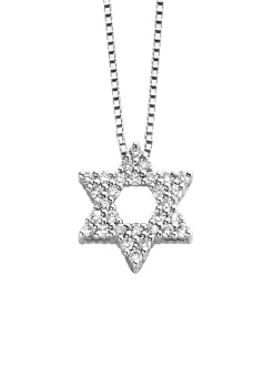 Diamond Point Losse Hangers|Witgouden Bruidssieraden<Witgouden hanger, 0.45 ct diamant, Hearts & Arrows