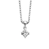 Diamond Point Losse Hangers|Witgouden Bruidssieraden<Witgouden hanger, 0.20 ct diamant, Hearts & Arrows