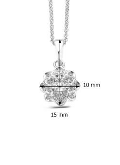 Diamond Point Losse Hangers|Witgouden Bruidssieraden<Witgouden hanger, 0.75 ct diamant, Hearts & Arrows