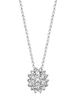 Diamond Point Losse Hangers|Witgouden Bruidssieraden<Witgouden hanger, 0.20 ct diamant, Majestic