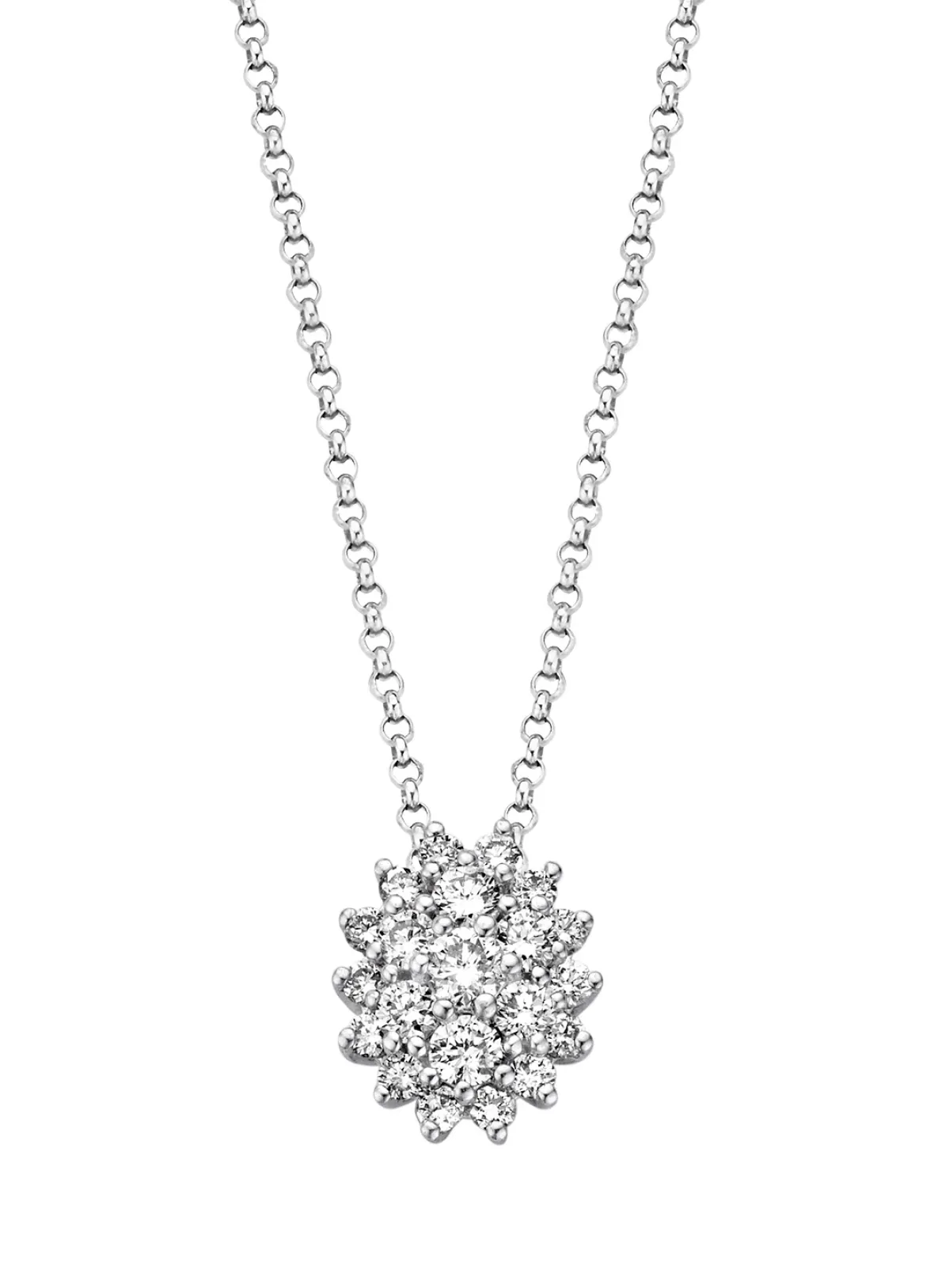 Diamond Point Losse Hangers|Witgouden Bruidssieraden<Witgouden hanger, 0.20 ct diamant, Majestic