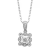 Diamond Point Losse Hangers|Witgouden Bruidssieraden<Witgouden hanger, 0.29 ct diamant, Since 1904