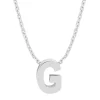 Diamond Point Letter Hangers|Losse Hangers<Witgouden hanger G, Alphabet