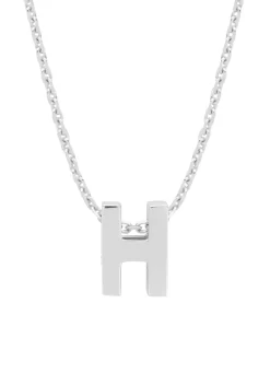 Diamond Point Letter Hangers|Losse Hangers<Witgouden hanger H, Alphabet