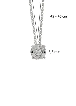 Diamond Point Witgouden Colliers|Diamanten Colliers<Witgouden hanger met collier, 0.29 ct diamant, Enchanted