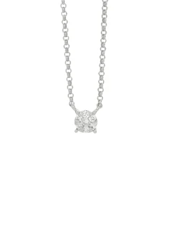 Diamond Point Witgouden Colliers|Diamanten Colliers<Witgouden hanger met collier, 0.09 ct diamant, Enchanted