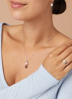 Diamond Point Witgouden Colliers|Colliers Met Kleurstenen<Witgouden hanger met collier, 0.98 ct rookkwarts, Rivièra
