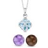 Diamond Point Witgouden Colliers|Colliers Met Kleurstenen<Witgouden hanger met collier, 5.35 ct topaas, Varié