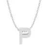 Diamond Point Letter Hangers|Losse Hangers<Witgouden hanger P, Alphabet