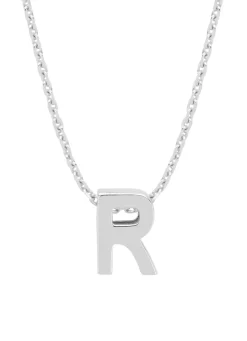 Diamond Point Letter Hangers|Losse Hangers<Witgouden hanger R, Alphabet
