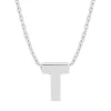 Diamond Point Letter Hangers|Losse Hangers<Witgouden hanger T, Alphabet