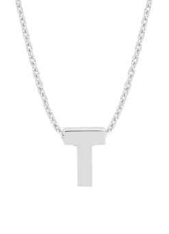 Diamond Point Letter Hangers|Losse Hangers<Witgouden hanger T, Alphabet