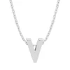 Diamond Point Letter Hangers|Losse Hangers<Witgouden hanger V, Alphabet