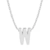Diamond Point Letter Hangers|Losse Hangers<Witgouden hanger W, Alphabet