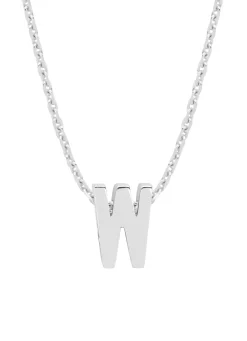 Diamond Point Letter Hangers|Losse Hangers<Witgouden hanger W, Alphabet