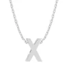 Diamond Point Letter Hangers|Losse Hangers<Witgouden hanger X, Alphabet