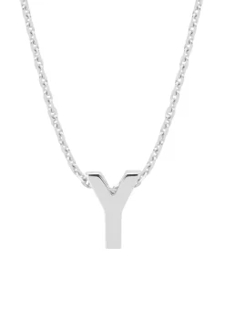 Diamond Point Letter Hangers|Losse Hangers<Witgouden hanger Y, Alphabet