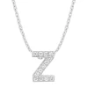 Diamond Point Letter Hangers|Losse Hangers<Witgouden hanger Z, 0.05 ct diamant, Alphabet