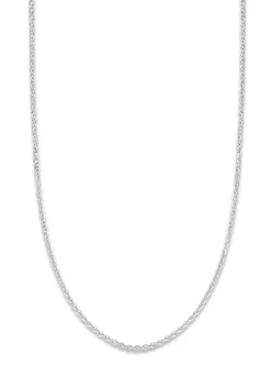 Diamond Point Witgouden Colliers|Lengtecolliers<Witgouden jasseron collier Timeless Treasures (50cm)