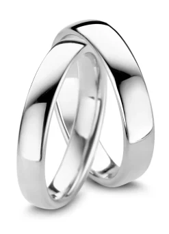 Diamond Point Witgouden Ringen|Trouwringen Voor Mannen<Witgouden 14 kt trouwring, Wedding