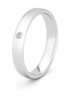 Diamond Point Witgouden Ringen|Trouwringen Voor Mannen<Witgouden 14 kt trouwring, Wedding