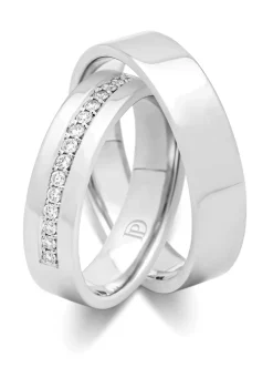Diamond Point Witgouden Ringen|Diamanten Ringen<Witgouden 18 kt trouwring, Wedding