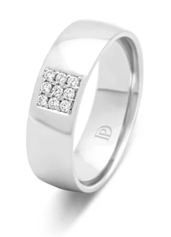 Diamond Point Witgouden Ringen|Diamanten Ringen<Witgouden 14 kt trouwring, Wedding
