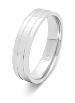 Diamond Point Witgouden Ringen|Trouwringen Voor Mannen<Witgouden 18 kt trouwring, Wedding