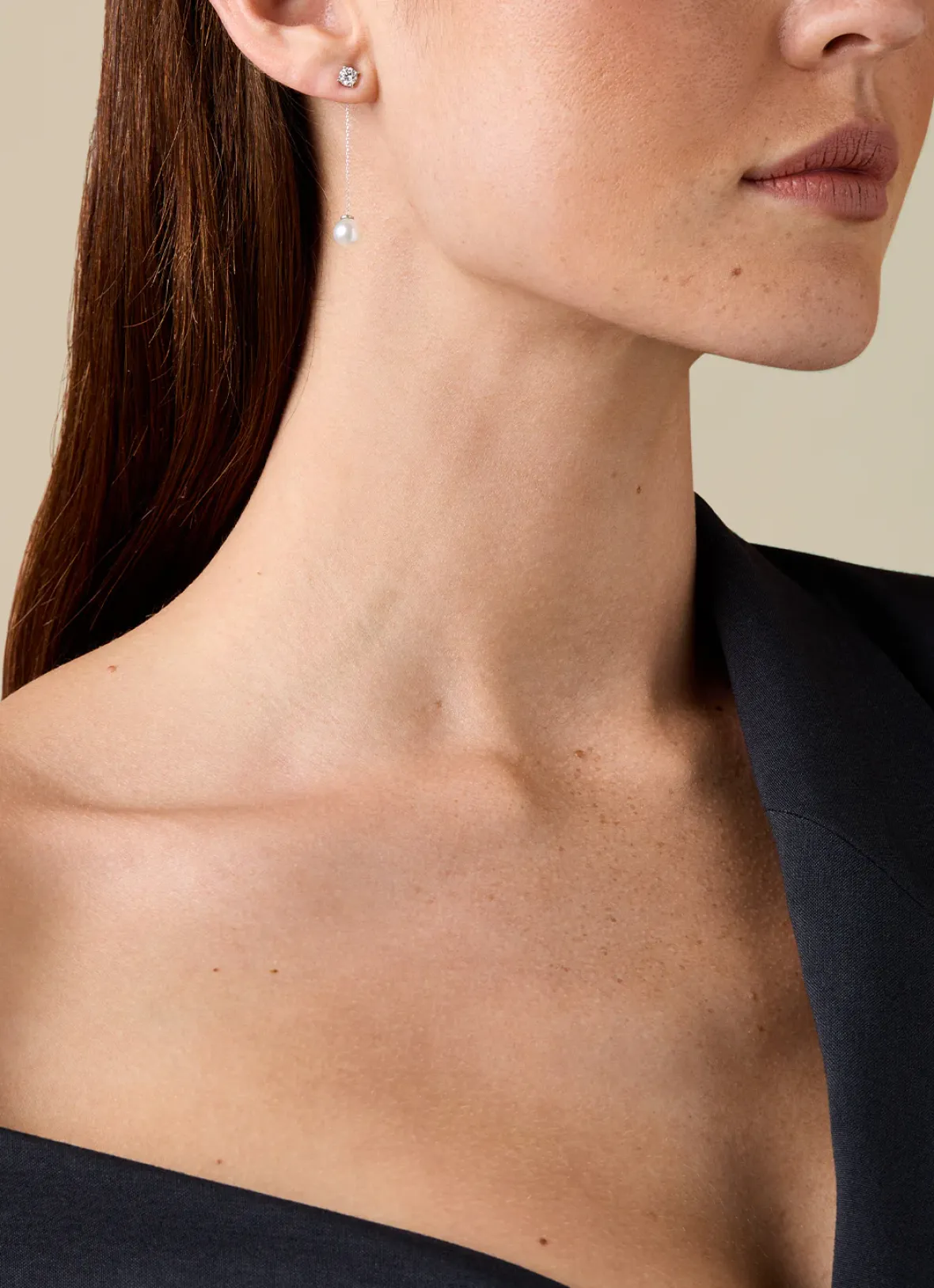 Diamond Point Witgouden Oorsieraden|Oorhangers<Witgouden oorsieraad Rivièra