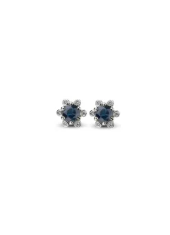 Diamond Point Witgouden Oorsieraden|Oorsieraden Met Kleurstenen<Witgouden oorsieraden, 0.60 ct blauwe saffier, Empress