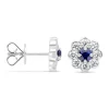 Diamond Point Witgouden Oorsieraden|Oorsieraden Met Kleurstenen<Witgouden oorsieraden, 0.40 ct blauwe saffier, Majestic