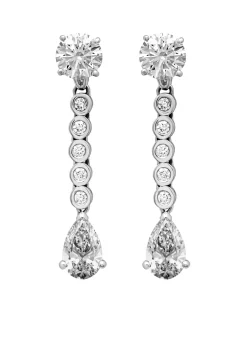 Diamond Point Witgouden Oorsieraden|Diamanten Oorsieraden<Witgouden oorsieraden, 4.50 ct diamant