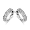 Diamond Point Witgouden Oorsieraden|Diamanten Oorsieraden<Witgouden oorsieraden, 0.82 ct diamant, Caviar