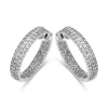 Diamond Point Witgouden Oorsieraden|Diamanten Oorsieraden<Witgouden oorsieraden, 2.22 ct diamant, Caviar