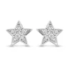 Diamond Point Witgouden Oorsieraden|Diamanten Oorsieraden<Witgouden oorsieraden, 0.03 ct diamant, Cosmic