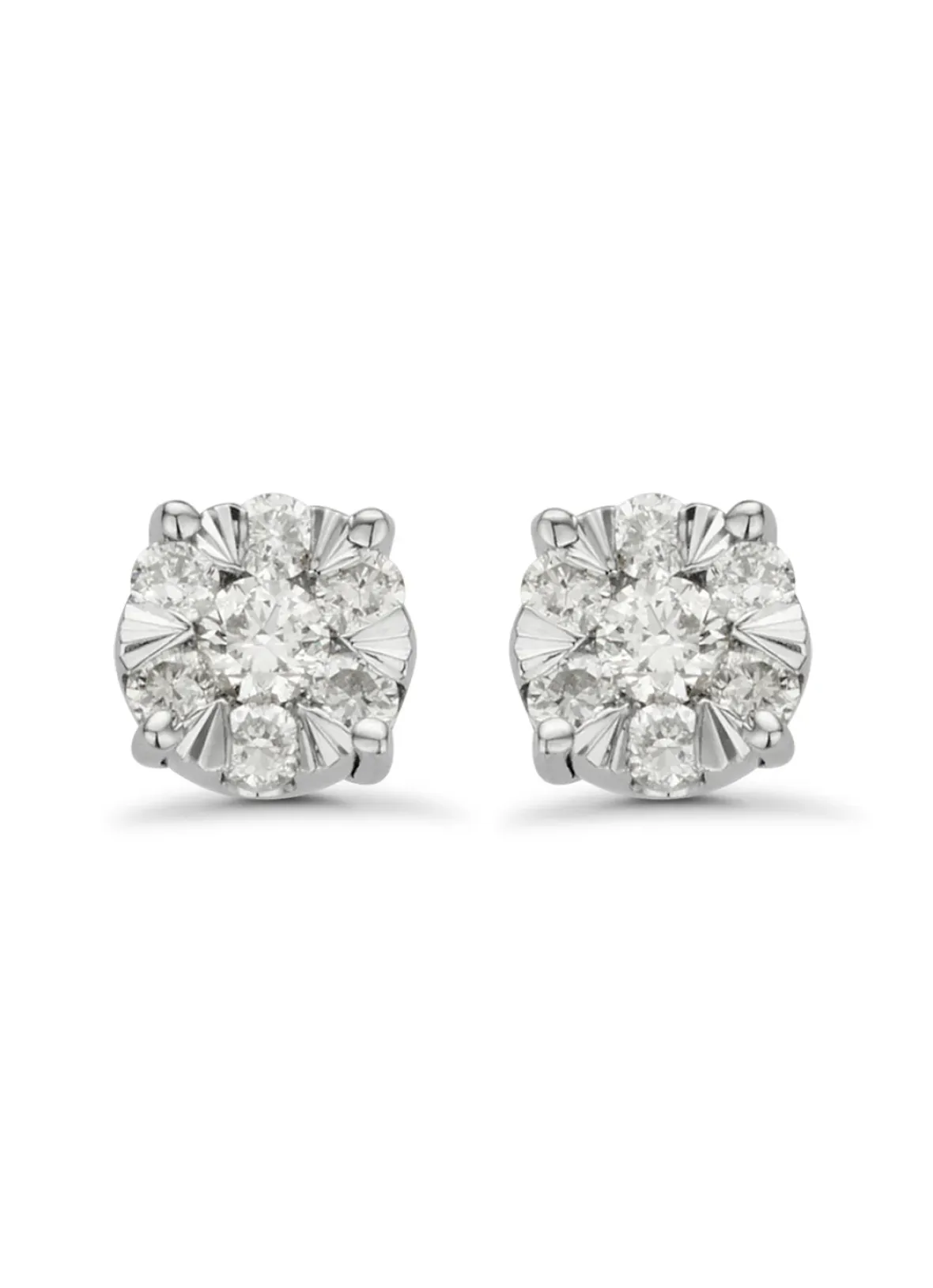 Diamond Point Witgouden Oorsieraden|Diamanten Oorsieraden<Witgouden oorsieraden, 0.18 ct diamant, Enchanted
