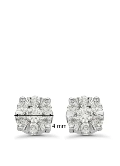 Diamond Point Witgouden Oorsieraden|Diamanten Oorsieraden<Witgouden oorsieraden, 0.18 ct diamant, Enchanted