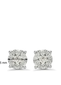 Diamond Point Witgouden Oorsieraden|Diamanten Oorsieraden<Witgouden oorsieraden, 0.27 ct diamant, Enchanted