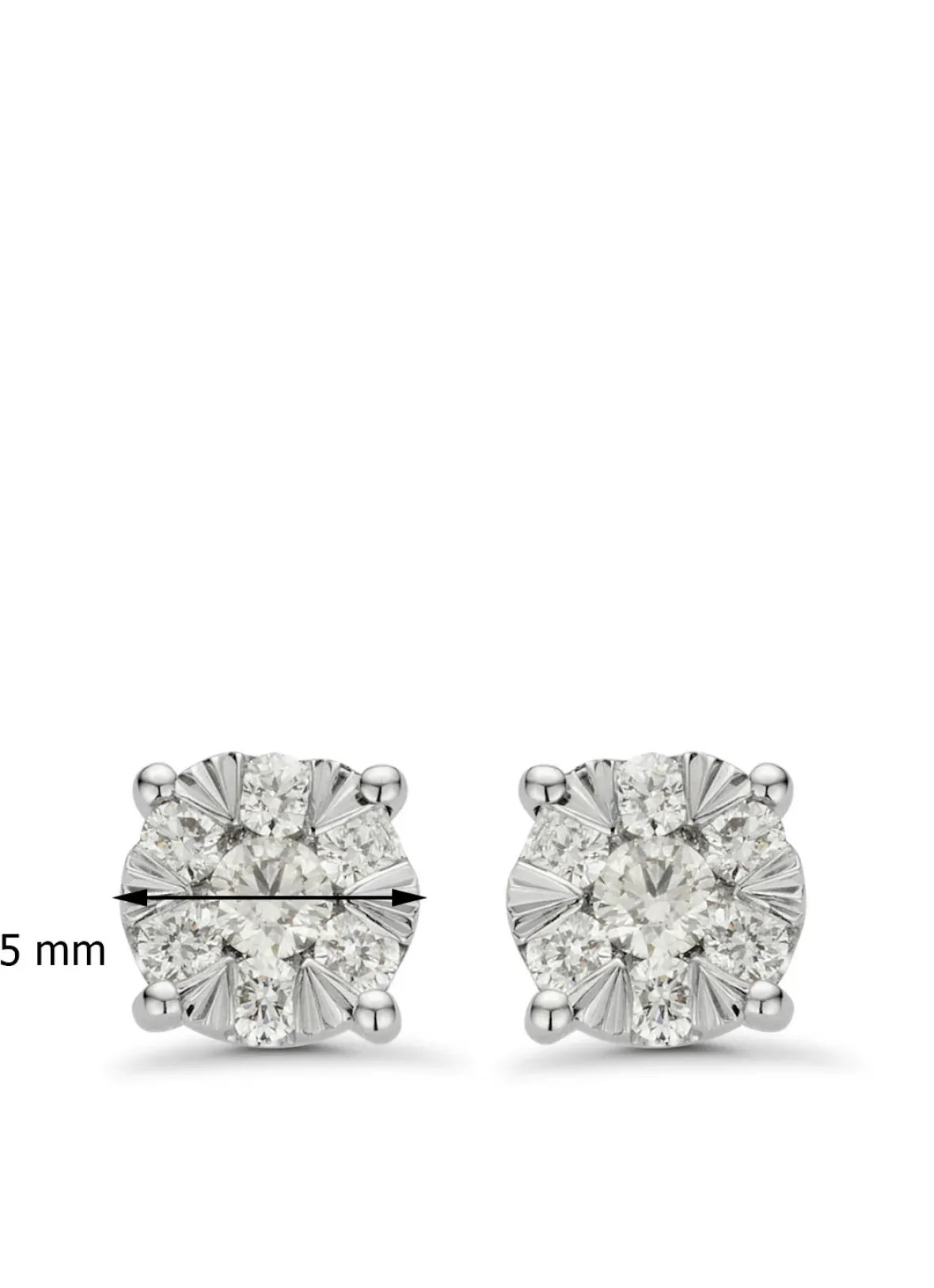 Diamond Point Witgouden Oorsieraden|Diamanten Oorsieraden<Witgouden oorsieraden, 0.27 ct diamant, Enchanted