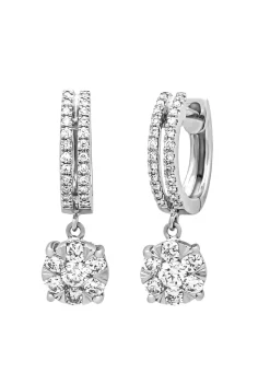 Diamond Point Witgouden Oorsieraden|Diamanten Oorsieraden<Witgouden oorsieraden, 0.59 ct diamant, Enchanted