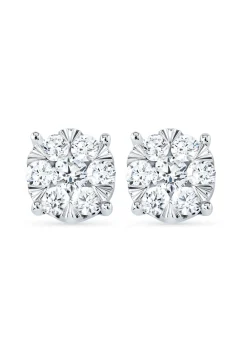 Diamond Point Witgouden Oorsieraden|Diamanten Oorsieraden<Witgouden oorsieraden, 0.55 ct diamant, Enchanted