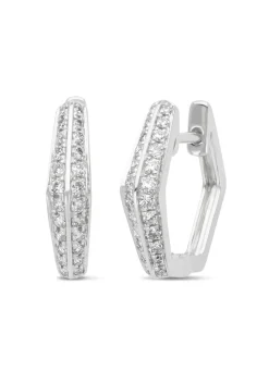 Diamond Point Witgouden Oorsieraden|Diamanten Oorsieraden<Witgouden oorsieraden, 0.29 ct diamant, Ensemble