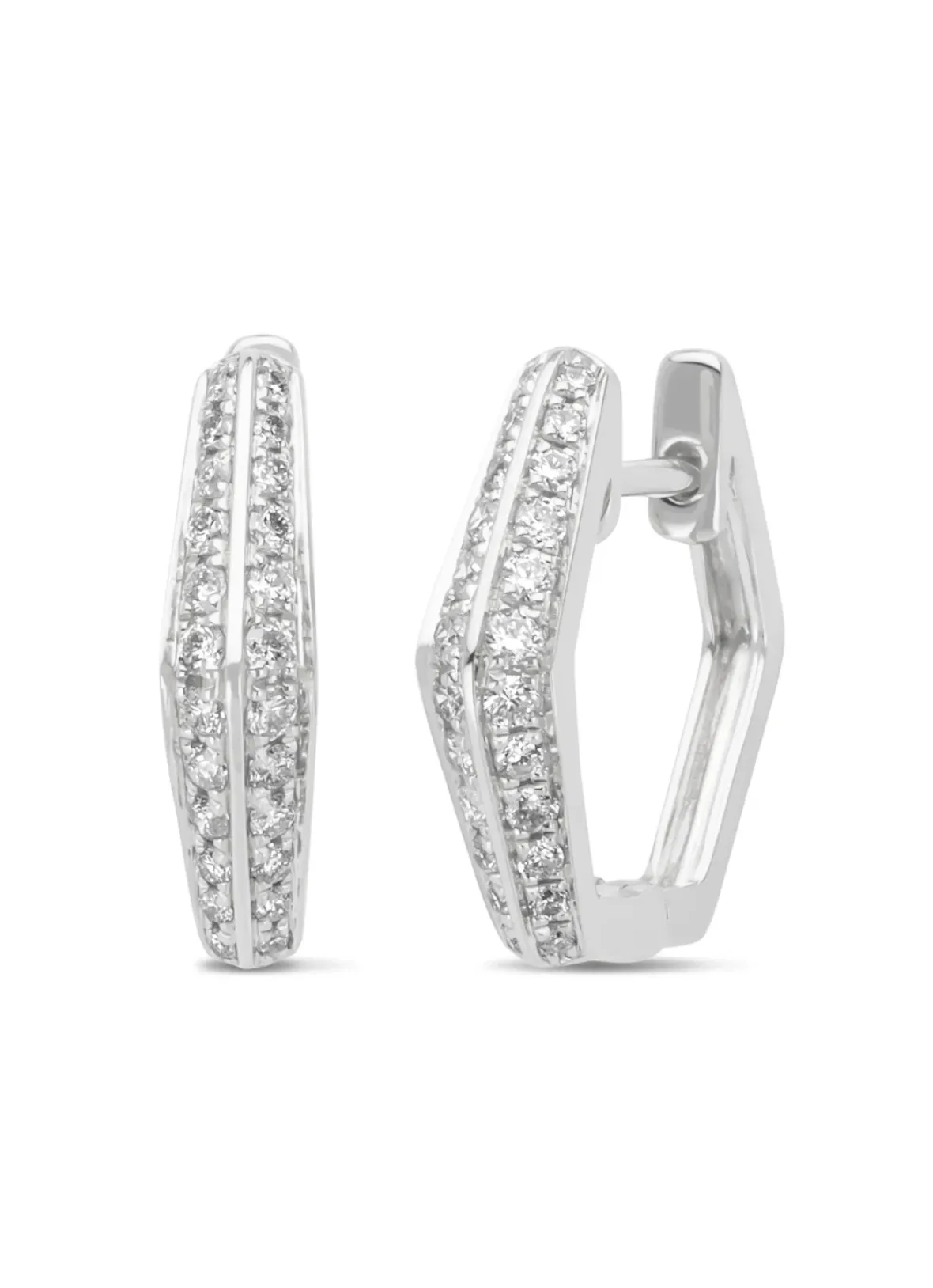 Diamond Point Witgouden Oorsieraden|Diamanten Oorsieraden<Witgouden oorsieraden, 0.29 ct diamant, Ensemble